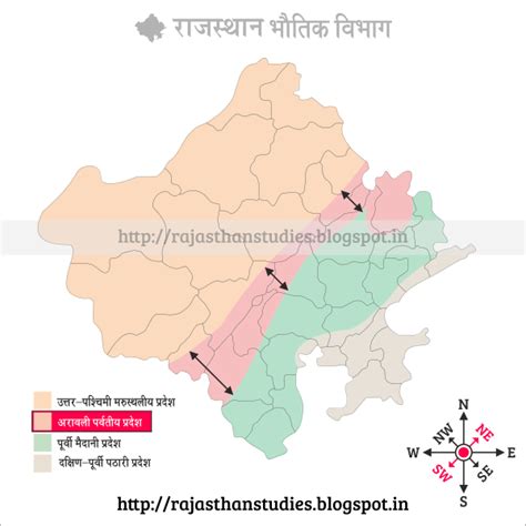 Aravali Ranges In India Map