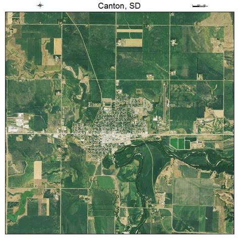 Aerial Photography Map of Canton, SD South Dakota