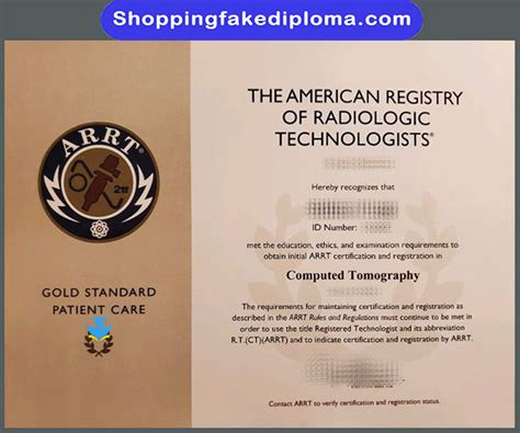 The ARRT Fake Certificate | Buy fake Diploma|Buy Degree certificate|Buy ...