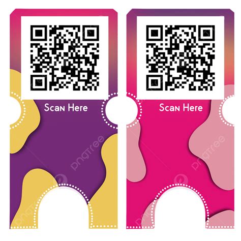 Qr Code Label White Transparent, Moedern Label Sticker For Qr Code, Gradient, Design, Banner PNG ...