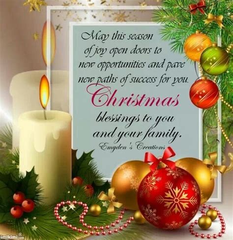 Christmas blessings to you and your family. | Merry christmas message, Merry christmas greetings ...