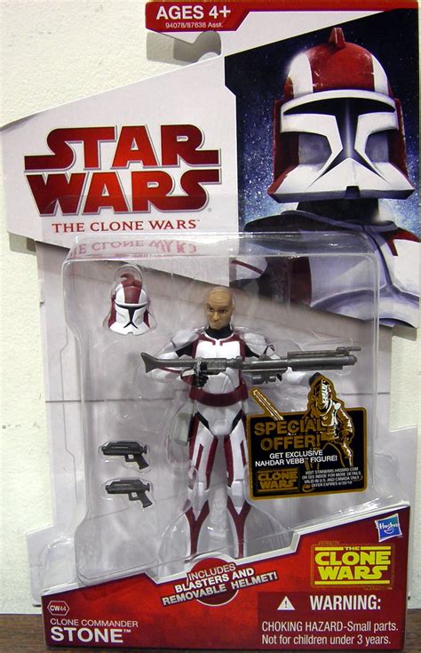 Clone Commander Stone Figure CW44 Star Wars Hasbro