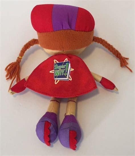 Super Why Wonder Red Plush Girl Doll PBS Super Hero 2008 Learning Curve | #1857535901