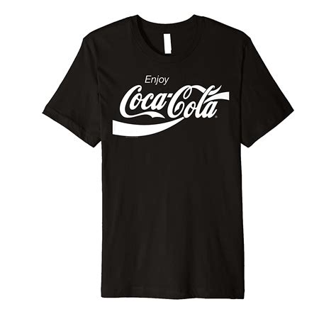 Coca-cola Retro White Enjoy Logo Premium Graphic T-shirt