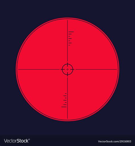 Crosshair sniper rifle Royalty Free Vector Image