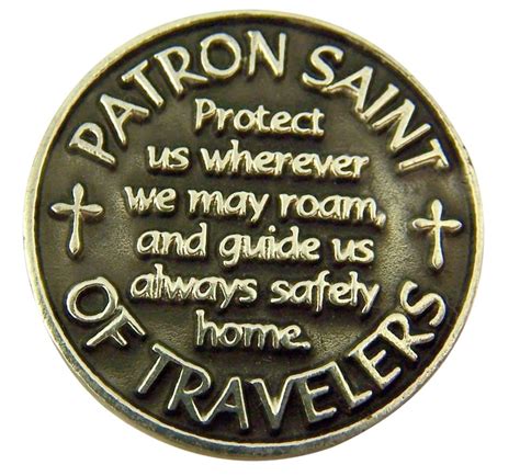 Patron of Travelers Saint Christopher Devotional Prayer Coin - Other