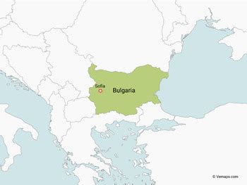 Map of Bulgaria with Neighbouring Countries by Vemaps | TpT