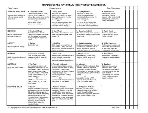 Printable braden scale - clickslasopa