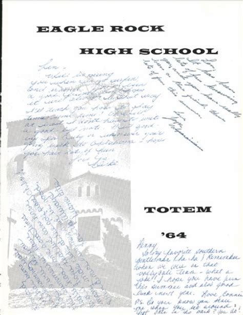 Explore 1964 Eagle Rock High School Yearbook, Los Angeles CA - Classmates