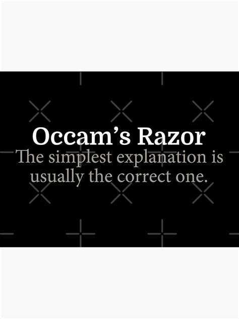 "Occam's Razor Science Principle Quote" Poster for Sale by ...