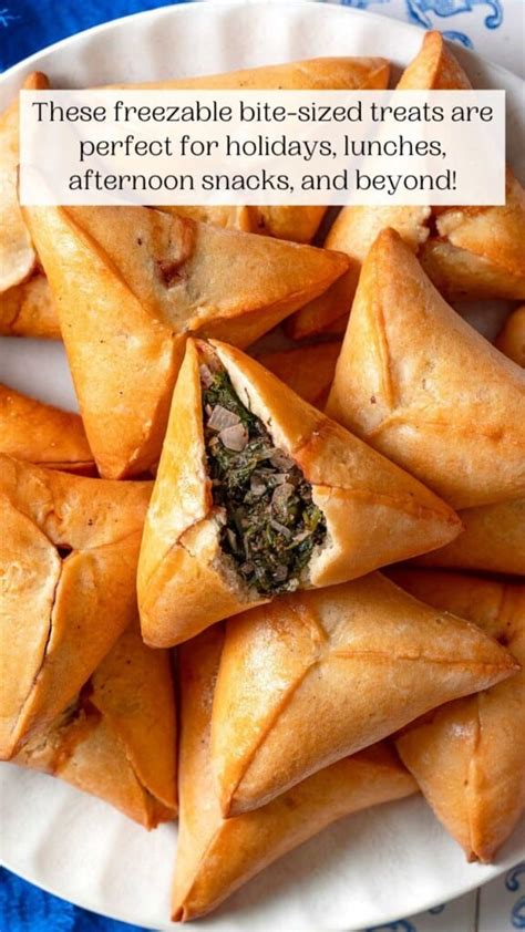 Fatayer (Spinach and Onion Savory Hand Pies) - The Mediterranean Dish