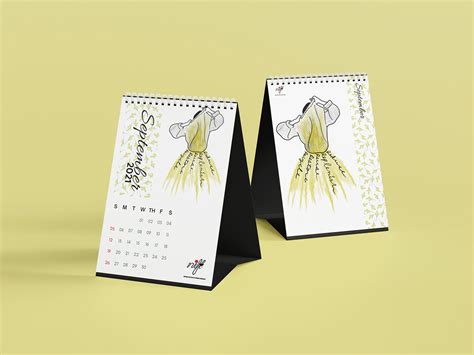 Table Top Calendar Design on Behance