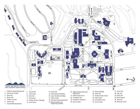 New Mexico Tech Campus Map Map – NBKomputer