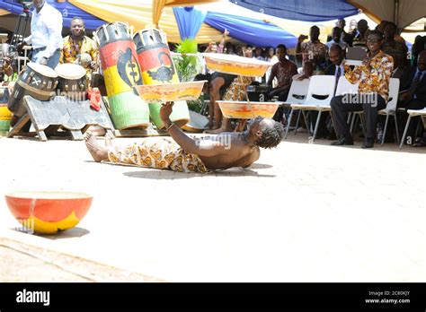 A man performing at a cultural event. Kumasi, Ghana, West Africa Stock ...