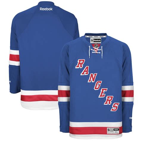 Reebok New York Rangers Youth Premier Home Jersey - Blue