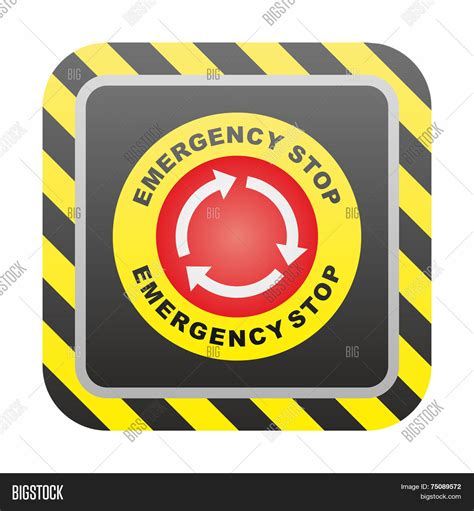 Emergency Stop Button Symbol