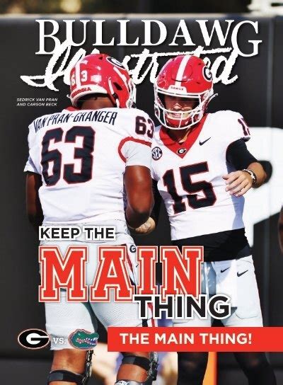 Keep The Main Thing, The Main Thing! Georgia vs, Florida 2023