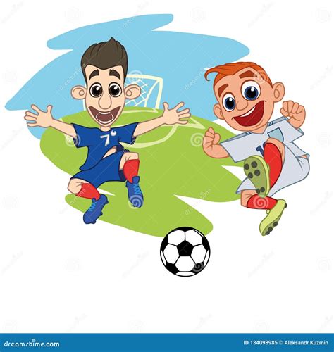 Funny Soccer Cartoon