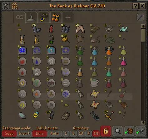 OSRS bank organization | Layout & Tabs