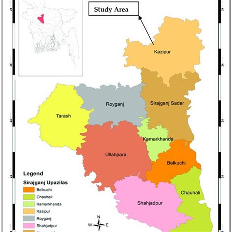 Location map of the Sirajganj District. | Download Scientific Diagram