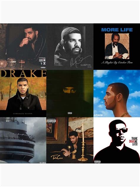 "Drake Album Covers " Poster by Stanmansour16 | Redbubble