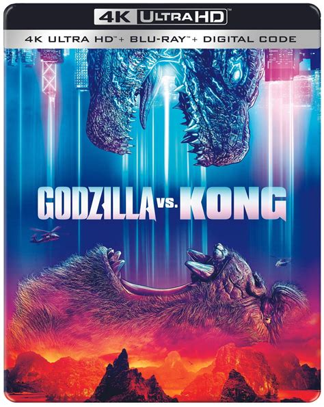 Godzilla vs. Kong (Steelbook) (4K Ultra HD + Blu-ray + Digital Copy ...