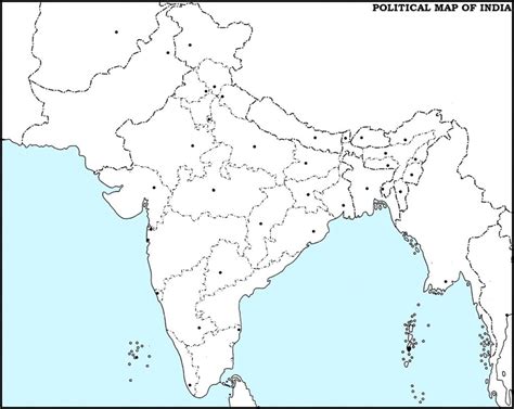 Political Map Of India Blank | Compressportnederland In Blank Political Map Of India Printable ...