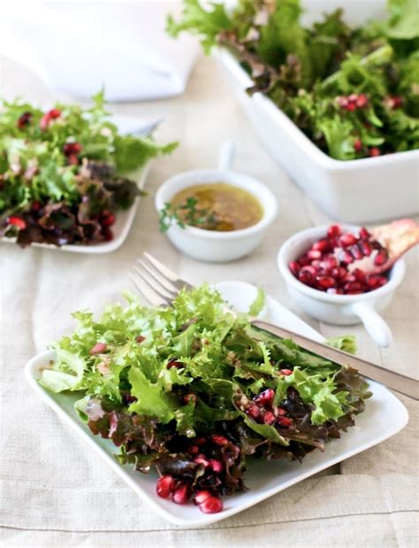 Pomegranate Salad Recipe with Arils and Vinaigrette | White On Rice