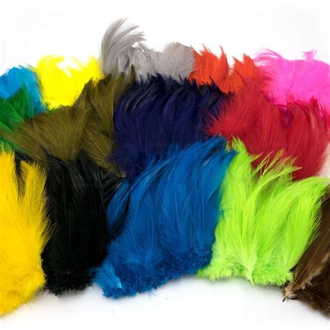 SALTWATER NECK HACKLE - Hareline 5-6" Strung Fly Tying Feathers 15 ...