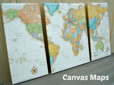 All My Great Ideas Are Really From Pinterest: Wall Art: Canvas Maps