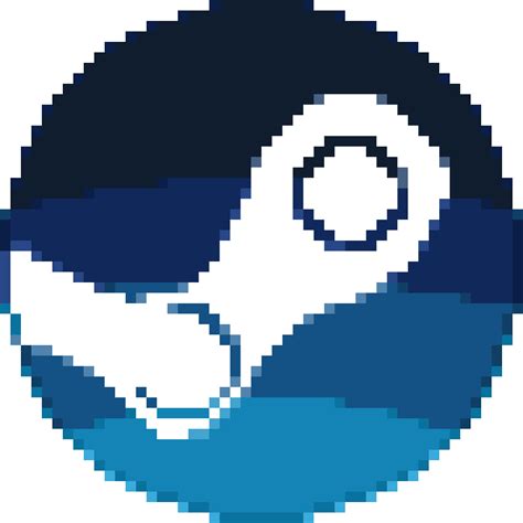 [Pixel Art] Steam Logo by LittUp on DeviantArt