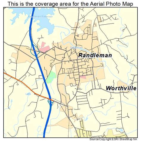 Aerial Photography Map of Randleman, NC North Carolina