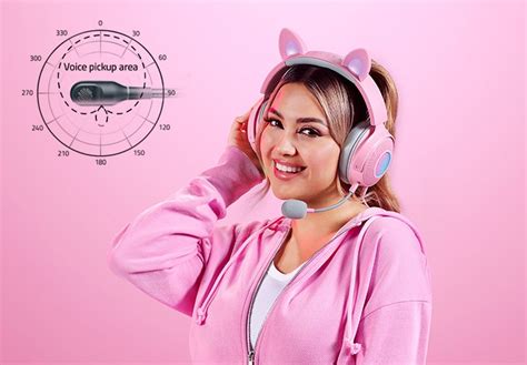 Razer Kraken Kitty V2 Pro USB Gaming Headset- Pink - Vibe Gaming