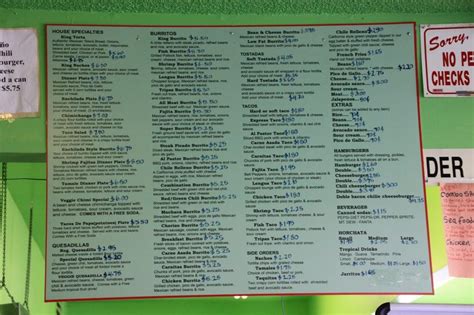 Menu at King Torta restaurant, North Plains