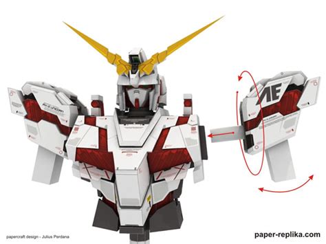 Geek's Republic: Unicorn Gundam by paper-replika [Part 5 Shoulder]