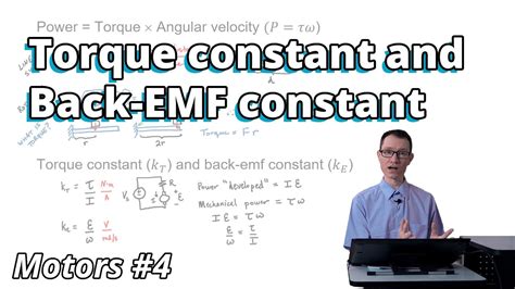 Torque constant and back-EMF constant (Motors #4) - YouTube