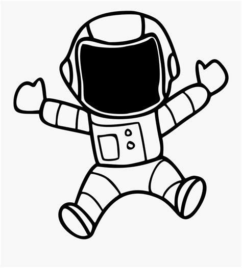 Astronaut Space Suit Outer Space Line Art Spaceman - Space Suit Clip Art , Free Transparent ...