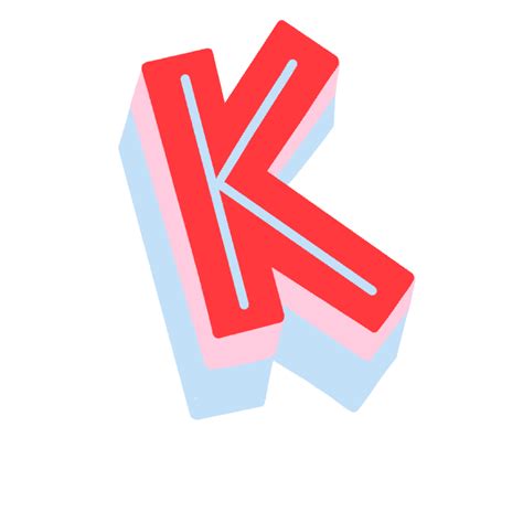 K Lettering Sticker by AF ILLUSTRATIONS for iOS & Android | GIPHY