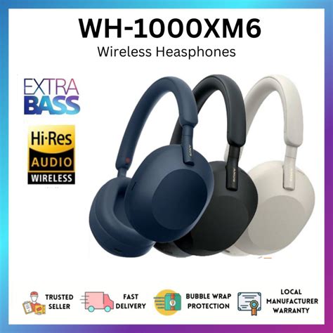 Sony WH-1000XM6 Premium Wireless Bluetooth Over the Ear Active Noise Cancelling Headphones with ...