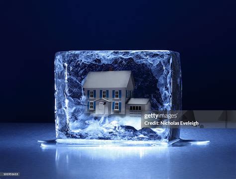 Ice Block With Model House High-Res Stock Photo - Getty Images