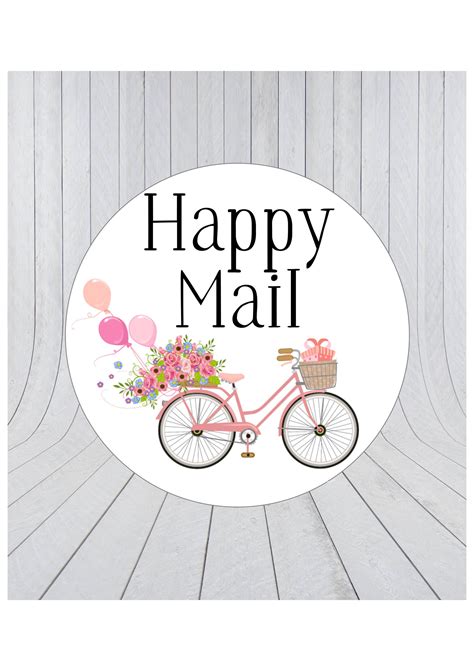 Happy Mail Stickers Mail Stickers Packaging Stickers Happy - Etsy