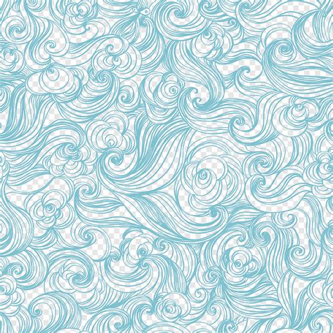 Wind wave Pattern, Waves seamless background, texture, blue, textile png | PNGWing