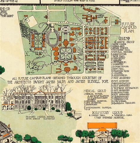 Map of Syracuse University. Home Deco Style Old Reproduction. | Etsy