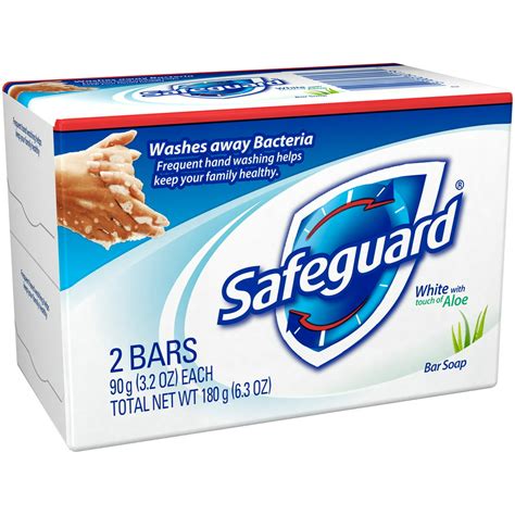 Safeguard® White with Aloe Bar Soap 2-3.2 oz. Bar - Walmart.com - Walmart.com