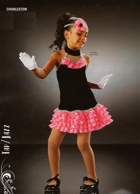 Charleston Dance Costume Tap Dress with Gloves and Headpiece Child Sz ...