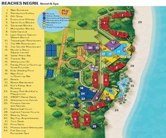 Resort Map | Beaches Negril Resort & Spa | Negril, Jamaica