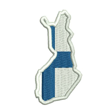 Finland Flag | Foreign Country Digitized Embroidery Design | e4Hats ...