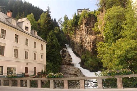 Bad Gastein Waterfall - Falls in a Health Spa Town's Waters