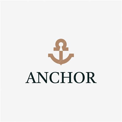 Premium Vector | A logo for an anchor with a large anchor.