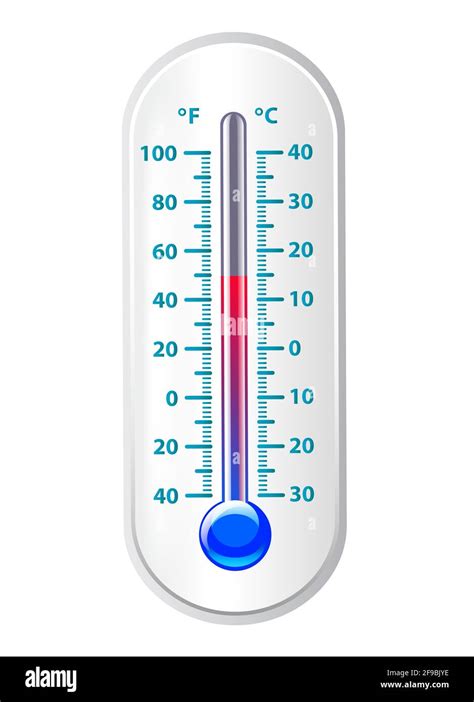 thermometer weather measurement meteorology season illustration Stock ...